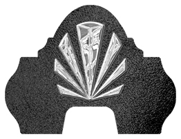 DARAY-L-602-SL-SH-BK Silver Sunburst Shimmer Black